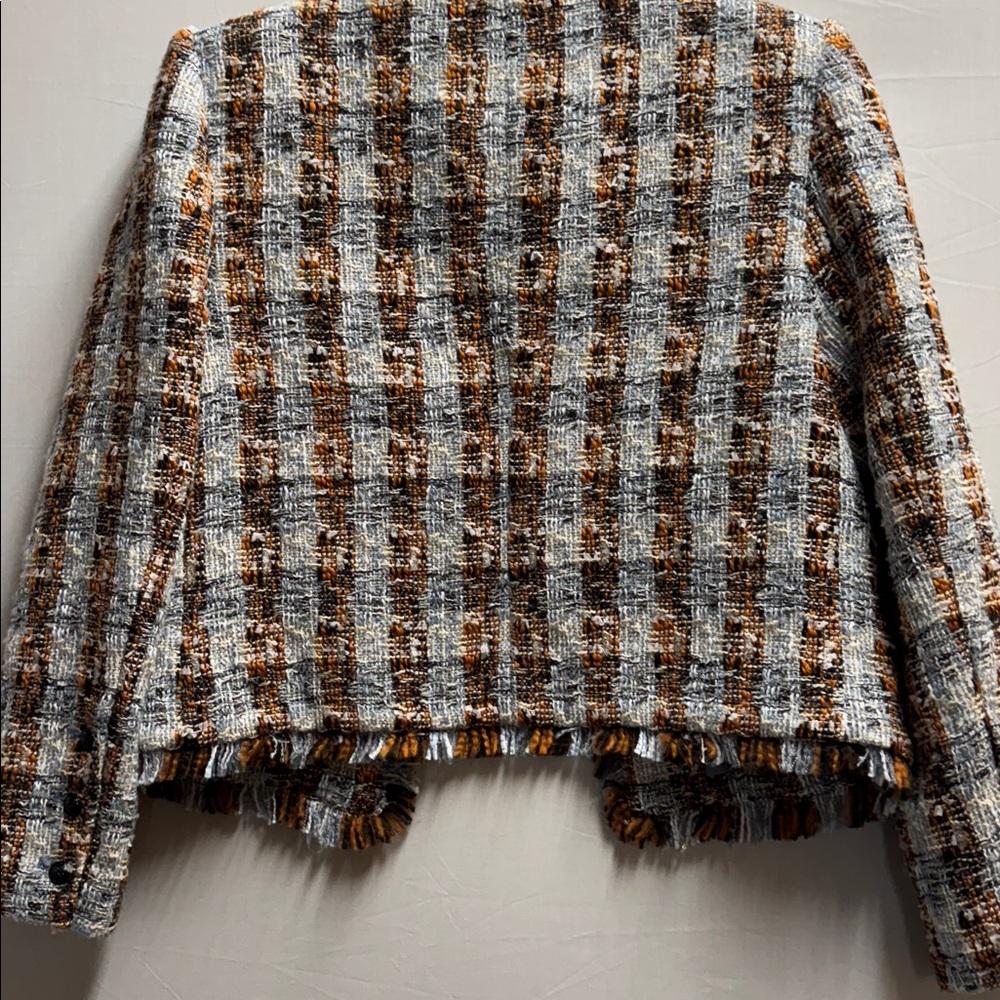 L'AGENCE Women's Plaid Tweed Blazer - Brown and blue
Size 8 - Picture 10 of 10
